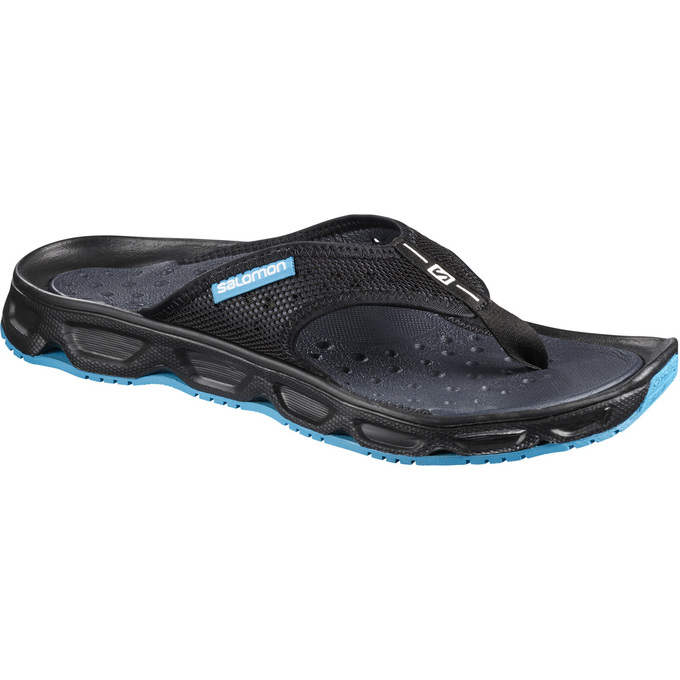 Salomon Singapore Mens Sandals - RX BREAK Black/Blue | 26517-KFYL